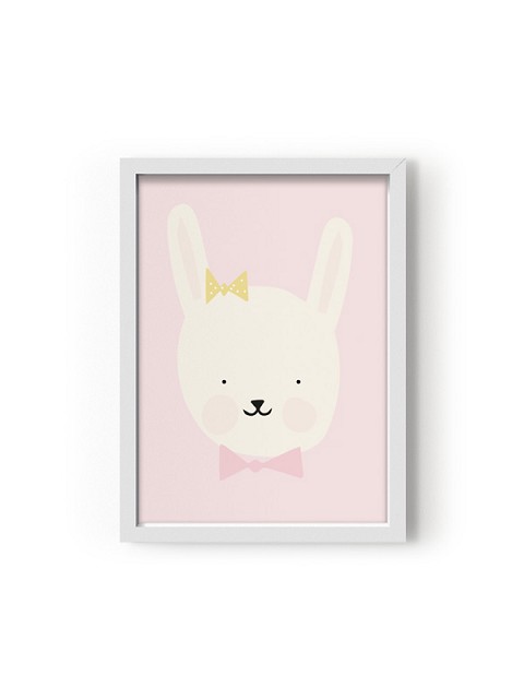 Poster con animaletti Miss Bunny
