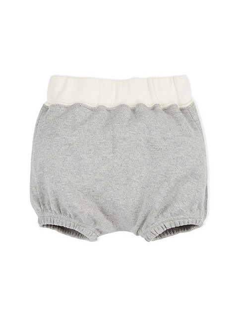 Shorts in cotone con elastico a contrasto