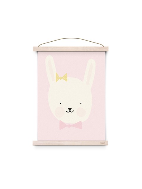 Poster con animaletti Miss Bunny