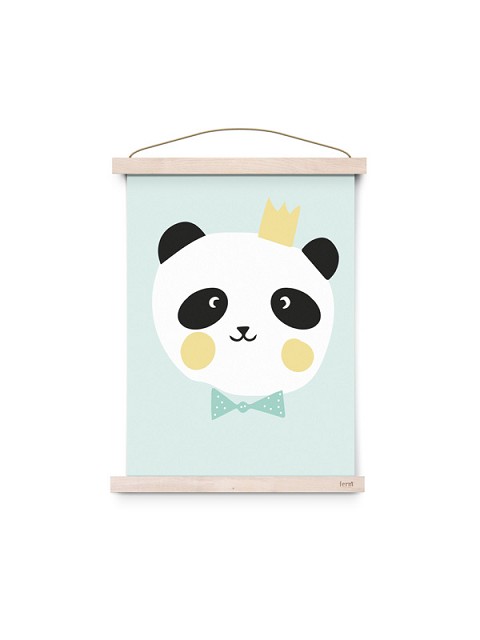 Poster con animaletti King Panda